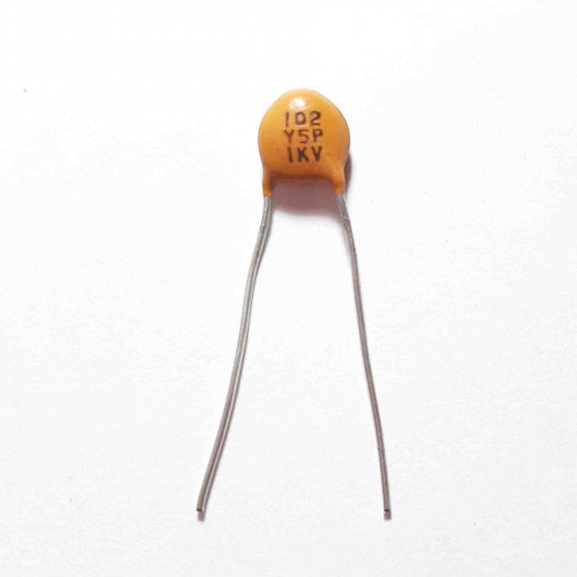 خازن  عدسی سرامیکی  1nF 1kV (بسته 10 عددی)