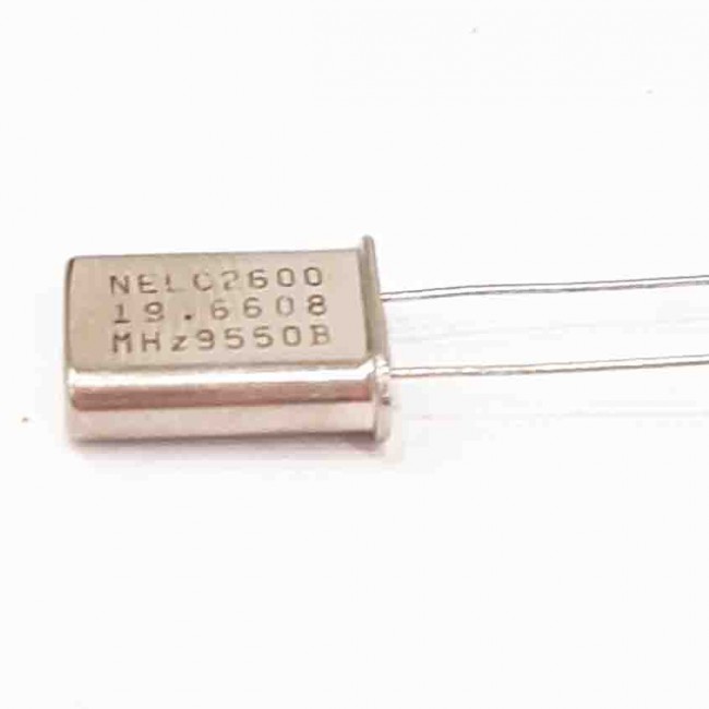 کریستال 19.6608MHZ پایه دار، بسته بندی HC-49U