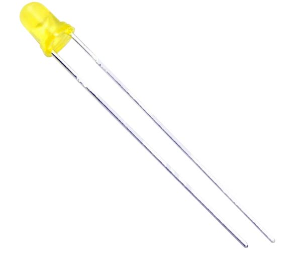 LED زرد 3 میلیمتر مات (بسته 10 عددی)