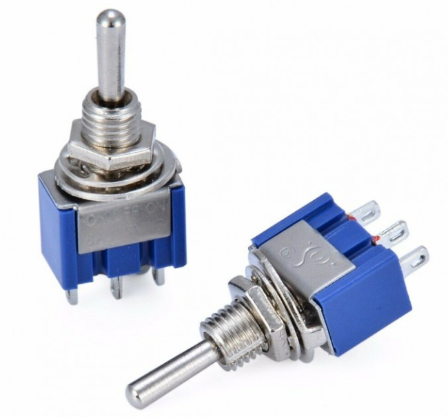 کلید کلنگی 3پایه 2حالته, 250 ولت, 3 آمپر، Toggle Switch SPDT 250V 3A
