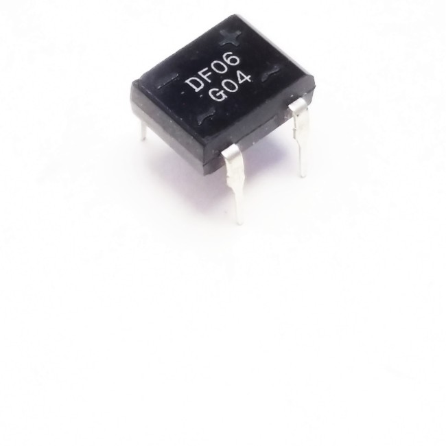 پل دیود مربعی 600 ولت 1 آمپر، DF06 600V 1A Briectifier