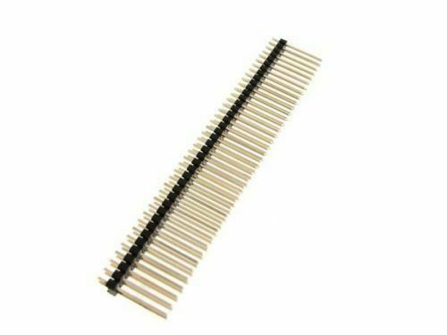 پین هدرپایه بلند 2x40 نری صاف 2.54 میلیمتر. Pin header 2x40 male Straight 2.54mm Pitch long