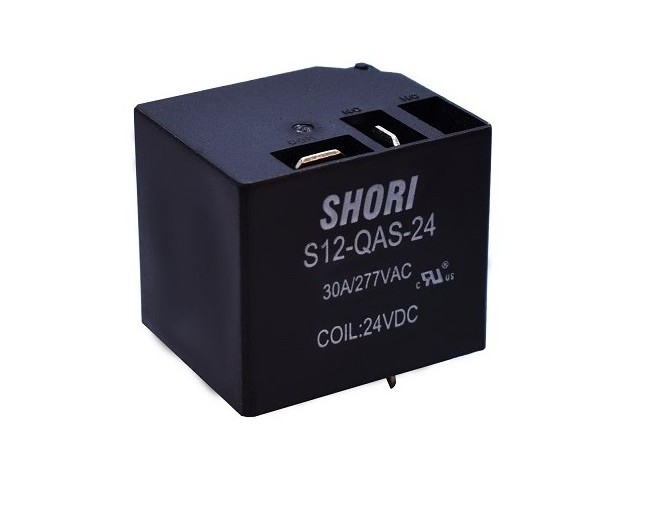 رله کولری 24 ولت 30 آمپر 4 پین SHORI S12-QAS-24 SHORI