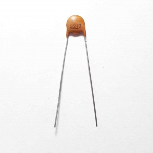 خازن  عدسی سرامیکی %5± 220pF 50V  (بسته 10 عددی)
