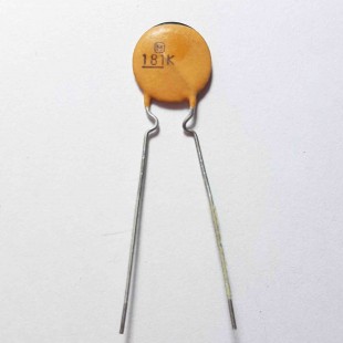 خازن عدسی سرامیکی 180pF 50V ±10% (بسته 10 عددی)