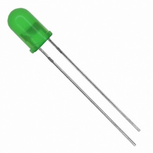 LED سبز 5 میلیمتر مات (بسته 10 عددی)