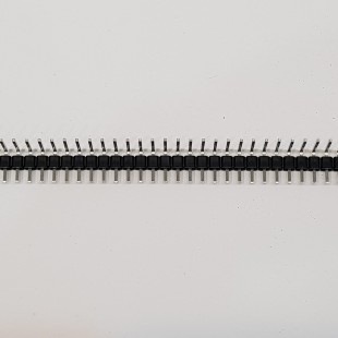پین هدر 2x40 نری رایت 2.54 میلیمتر. Pin header 2x40 male Right angle 2.54mm Pitch