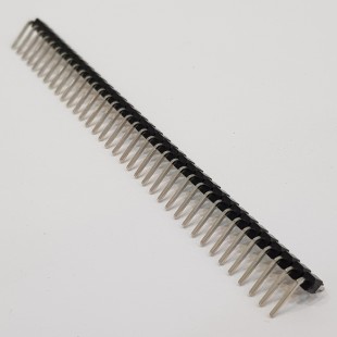 پین هدر 1x40 نری رایت 2.54 میلیمتر. Pin header 1x40 male Right angle 2.54mm Pitch