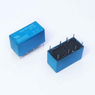 رله مخابراتی 8 پایه Original ORZ-SH-205D، دو کنتاکت, بوبین 5 ولت، 120 ولت  1 آمپر،DPDT.