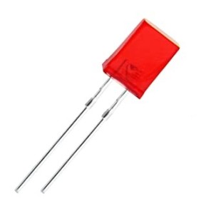 LED کتابی قرمز 7*4*2 میلیمتر مات (بسته 10 عددی) , (LED 2*4*7 RED (10PCS
