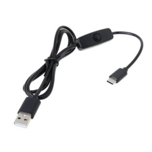 کابل تغذیه usb رزبری پای 3 با کلید on/off