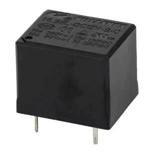 رله میلون HELISHUN 12V، تک کنتاکت 250 ولت 10 آمپر، 12V 1C SPDT 250VAC-10A Relay