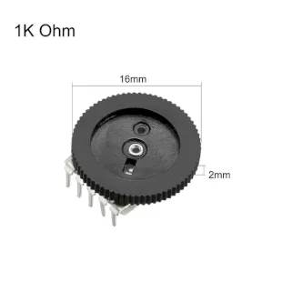 پتانسیومتر 20 کیلو اهم خوابیده - POT B203-20k