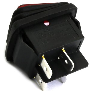 کلید راکر چراغ دار کلید راکر چراغ دار بزرگ ضد آب waterproof rocker switchدوحالته بزرگ 25x21x18mm