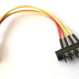 ترمینال KF25CM رو پنلی 4 پایه جا پیچ دار به همراه سیم و کانکتور ، KF35CM Terminal 4 Pin ‌‌