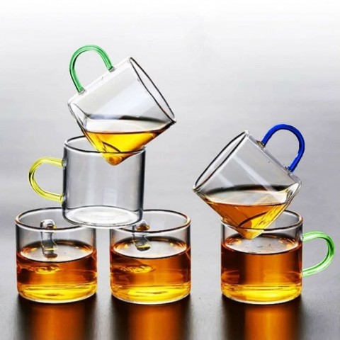 قهوه خوری پیرکس دسته رنگی