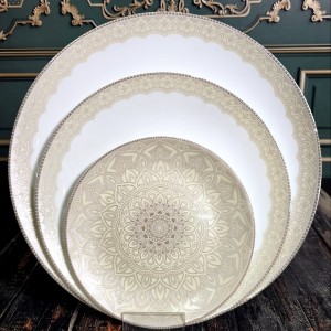 سرویس ۲۸ پارچه ۶نفره غداخوری  طرح گرد لاوین 