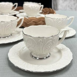 سرویس چایخوری ایپک لب نقره ای