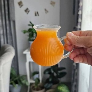 فنجان پیرکس چایخوری شیاردار محصول sahin ترکیه