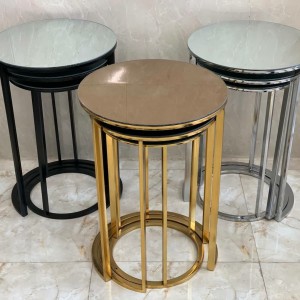 عسلی کنارسالنی حلقه ای طلایی