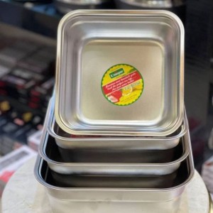 ست آبکش و لگن استیل یونیک