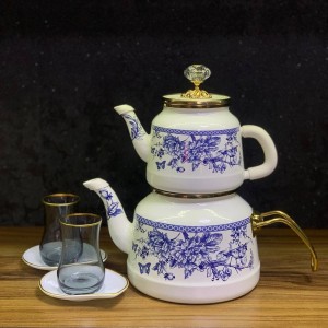 کتری قوری گل آبی