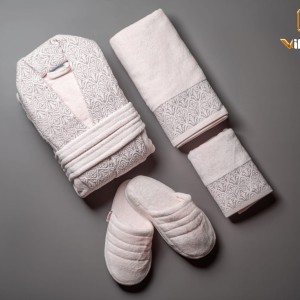  سرویس حوله5تیکه ترک طرح hiro مخمل ابریشمی ساده