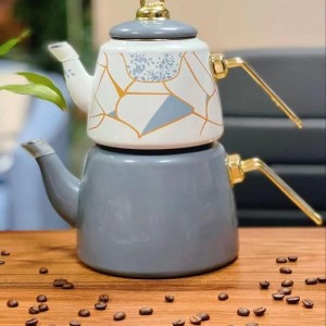 کتری و قوری لعابی کاراجا