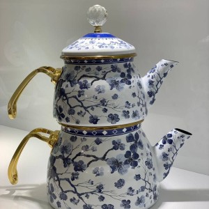 کتری قوری لعابی royal crown