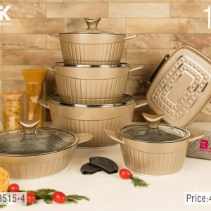 سرویس قابلمه گرانیتی 15 پارچه بی وی کی BVK