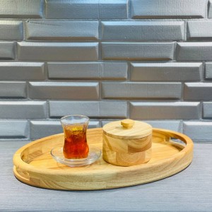 سینی دو دسته بیضی 