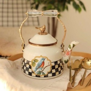 کتری دسته کریستالی golden bird