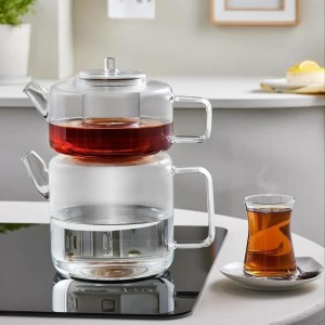 کتری قوری پیرکس شعله مستقیم شاهین