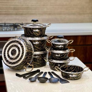 سرویس21پارچه طرح چدن فورج ماموت(طرح سنگ)