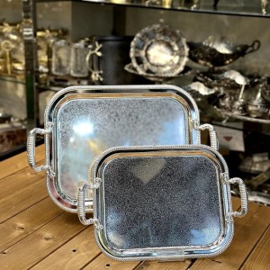 سینی استیل ۲تیکه خارجی