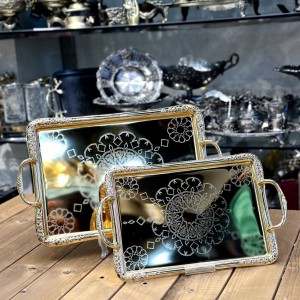 سینی استیل ۲تیکه خارجی