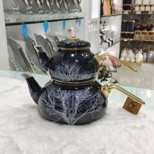 کتری قوری لعابی درب الماسی