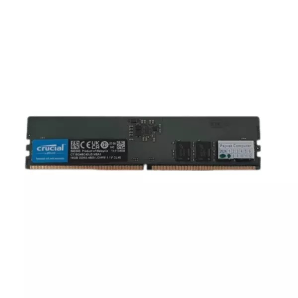 حافظه رم دسکتاپ کروشیال مدل 16GB DDR5 4800Mhz CL40 UDIMM