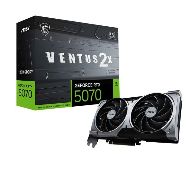 کارت گرافیک ام اس آی مدل GeForce RTX 5070 12G VENTUS 2X OC GDDR7