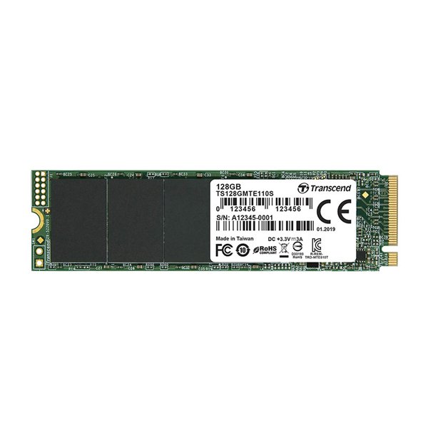 حافظه اس‌اس‌دی اینترنال ترنسند مدل 110S M.2 2280 128GB PCIe ظرفیت 128 گیگابایت