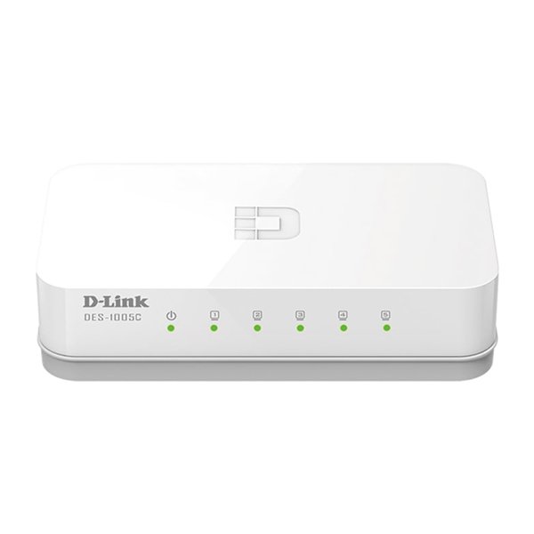 سوییچ دسکتاپ 5 پورت گیگابیتی دی-لینک مدل DES 1005C