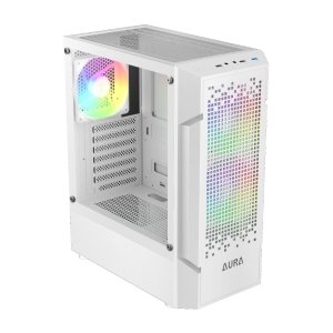 کیس کامپیوتر گیمدیاس مدل AURA GC7 MESH  ARGB WH