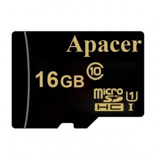 کارت حافظه microSDHC اپیسر مدل AP16GA کلاس 10 استاندارد UHS-I U1 سرعت 45MBps ظرفیت 16 گیگابایت