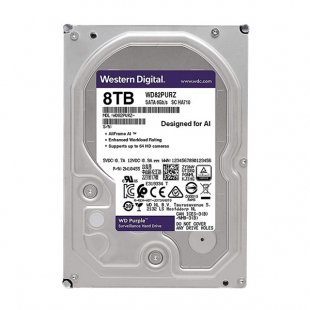 هارددیسک اینترنال وسترن دیجیتال مدل Purple WD82PURZ ظرفیت 8 ترابایت