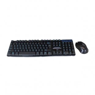 موس و کیبورد بی سیم فراسو مدل FCM-8282RF BLACK با حروف فارسی