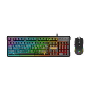 کیبورد و موس مخصوص بازی گرین مدل GKM605 RGB