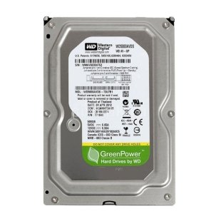 هارد دیسک اینترنال وسترن دیجیتال مدل WD-AV-GP WD5000AVDS ظرفیت 500 گیگابایت