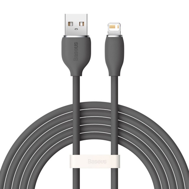 کابل شارژ USB به لایتنینگ بیسوس مدل Jelly Liquid Silica CAGD000101 طول 2 متر توان 2.4 آمپر