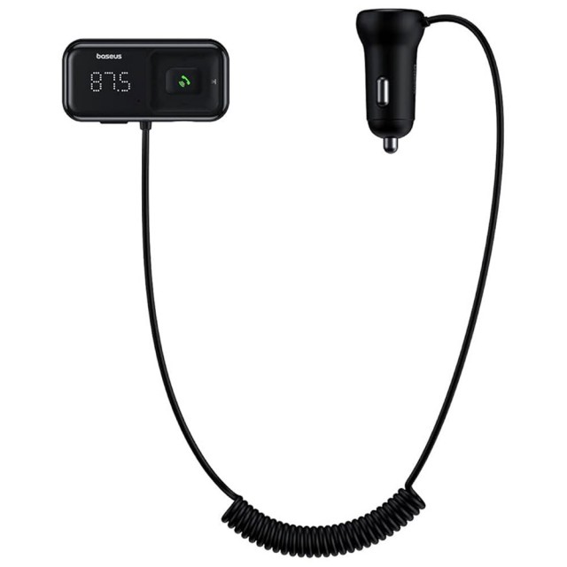 شارژر فندکی و اف ام پلیر بلوتوثی بیسوس T Shaped S-16 توان 15 وات