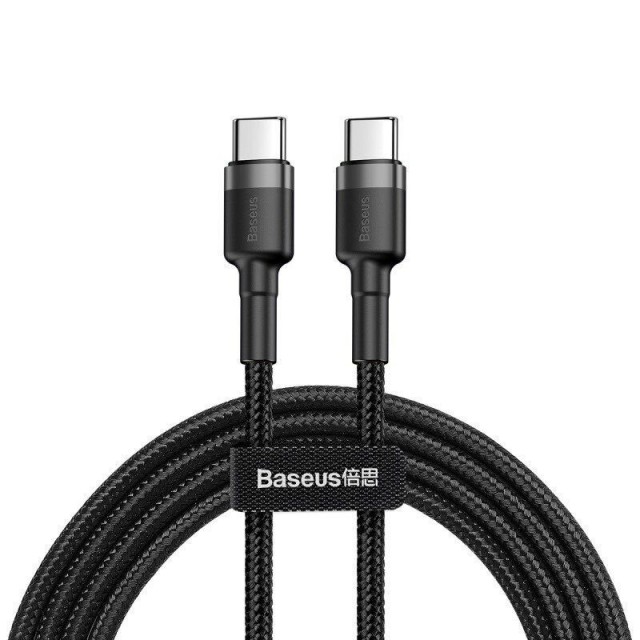 کابل شارژ USB-C به USB-C بیسوس مدل Cafule CATKLF-HG1 طول 2 متر توان 60 وات